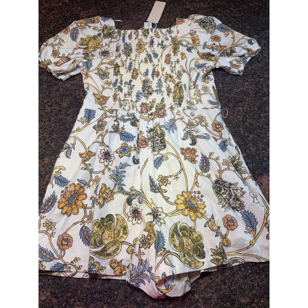 Calypso St. Barth Floral Linen Romper Size 4 – Boho Cottagecore NWT - Picture 15 of 16